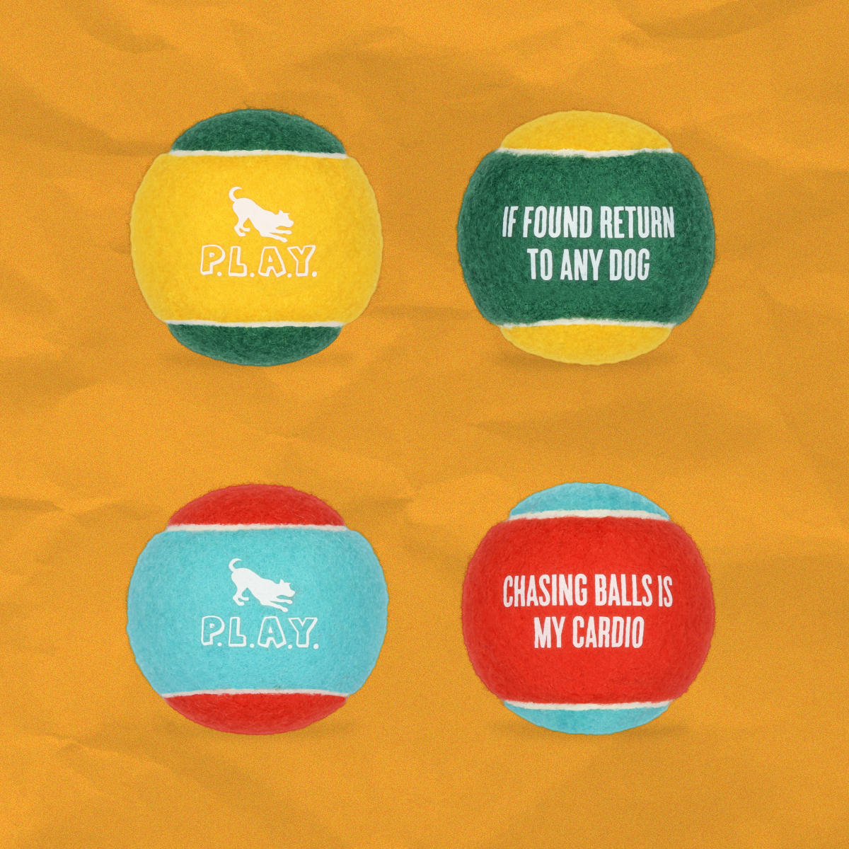 Bolas de tennis (paquete de 4)